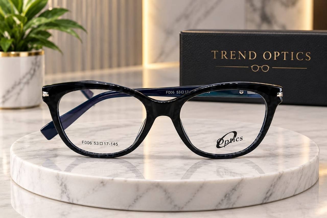 إطار عصري أنيق أسود - TREND OPTICS (F006)    — أسود