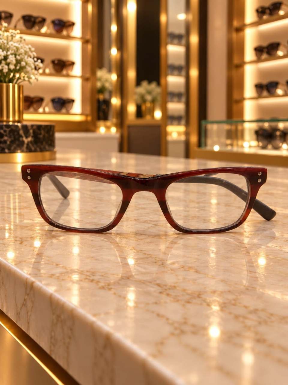 إطار بصري كلاسيكي بني وهافانا غامق - TREND OPTICS — أسود