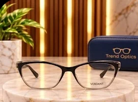 إطار طبي أسود متدرج Cat-Eye - VERDANT — أسود