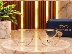 إطار كاجوال عسلي دائرى - Pouick (3507) — أسود