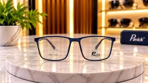 إطار عصري أنيق كحلي - Quick Eyewear (TR90 17100) — أسود