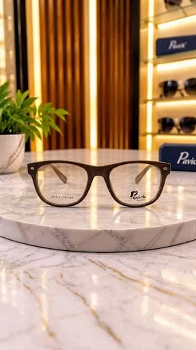 تصميم بصرية أنيق بني - Quick Eyewear (J515) — أسود