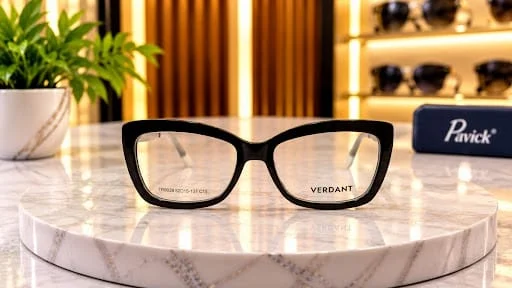 نظارة طبيّة بتصميم كلاسيكي حديث أسود - VERDANT (TR0028) — أسود